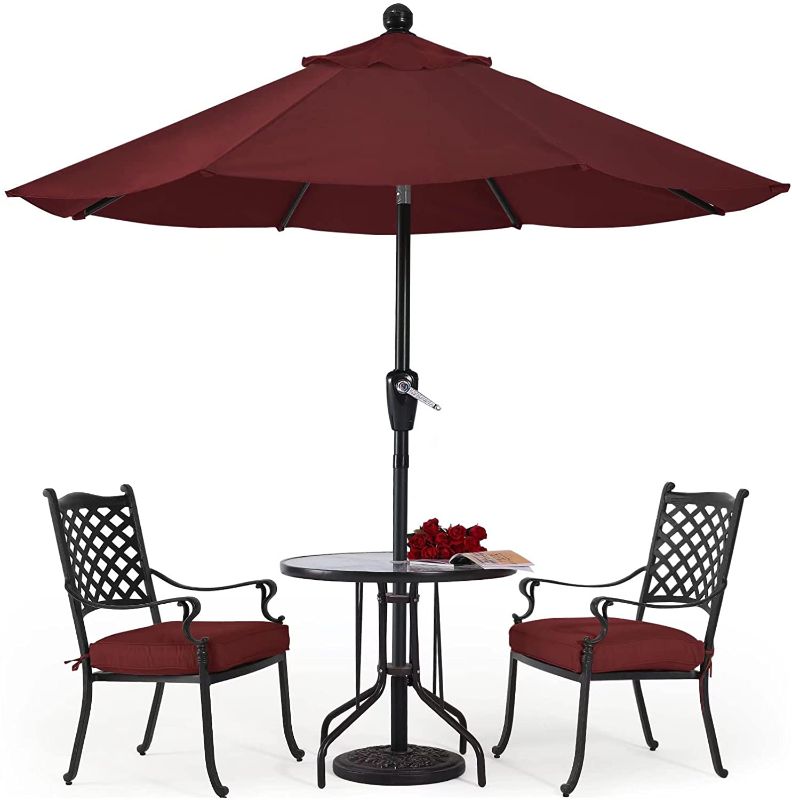 Photo 1 of Durable Patio Umbrellas 10' Burgundy by ABCCANOPY
