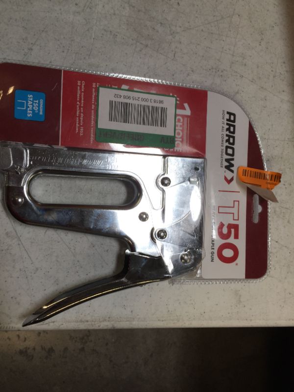 Photo 2 of Arrow T50 Heavy Duty Staple Gun Chrome
