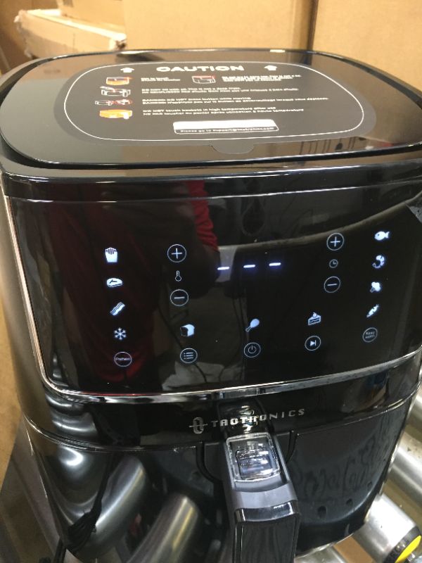 Photo 4 of Air Fryer, Large 6 Quart 1750W Air Frying Oven with Touch Control Panel