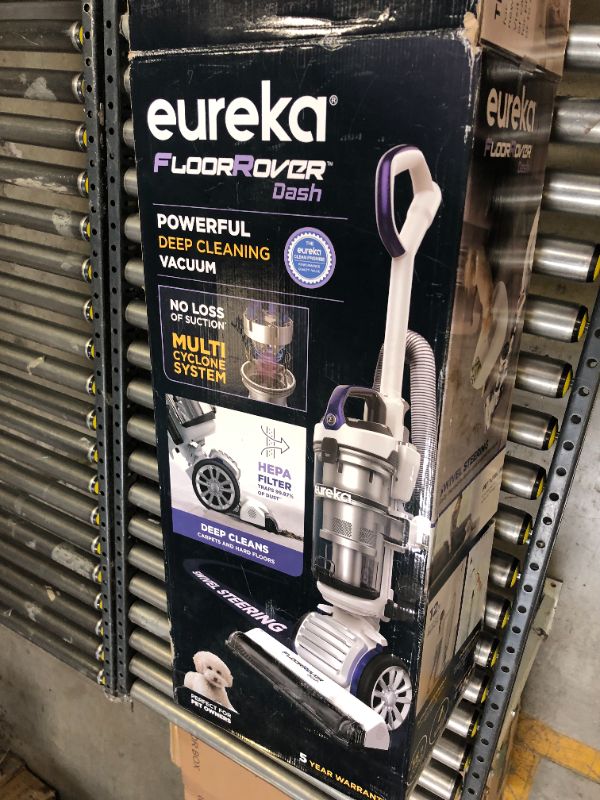 Photo 3 of EUREKA NEU522 FloorRover Dash Upright Pet Vacuum Cleaner, HEPA Filter, Swivel St