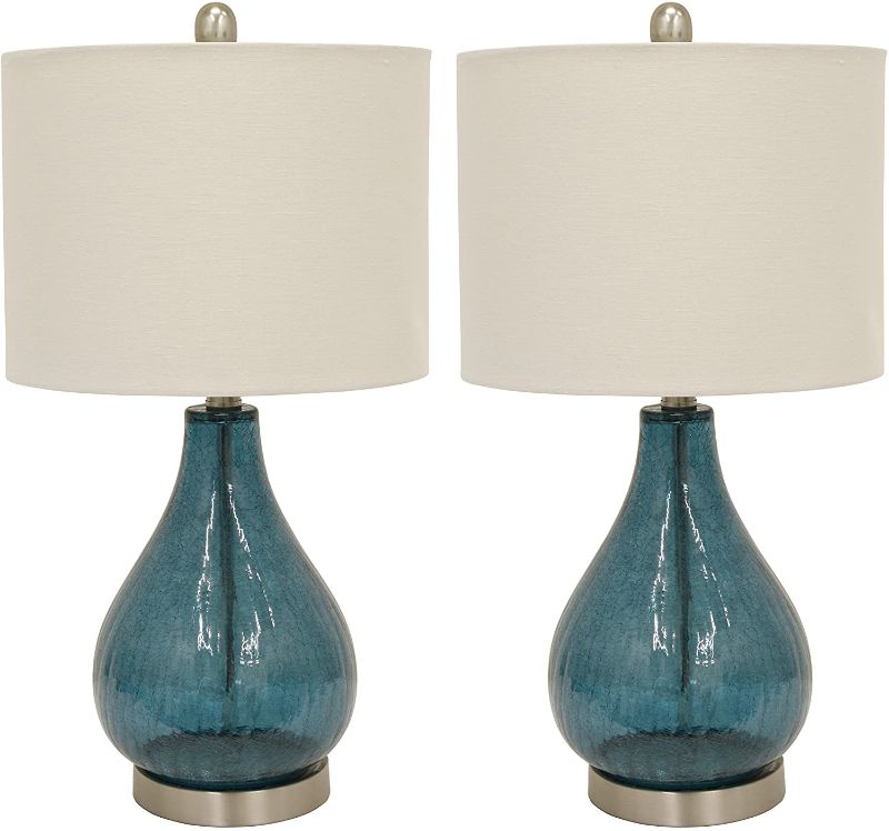 Photo 1 of Decor Therapy MP1054 Table Lamp, Emerald, 2 Count
