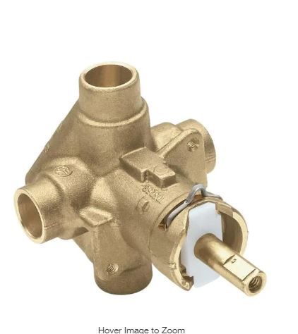 Photo 1 of Brass Rough-In Posi-Temp Pressure-Balancing Cycling Tub and Shower Valve - 1/2 in. CC Connection

