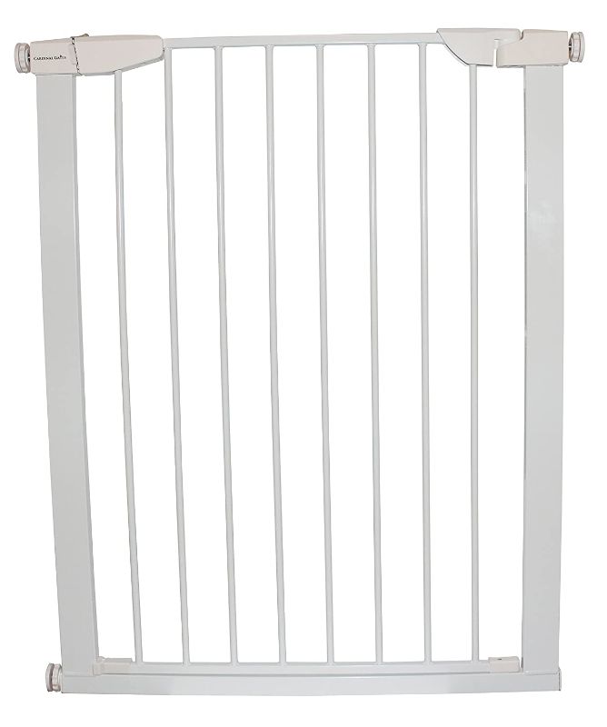 Photo 1 of Cardinal Gates Extra Tall Auto-Lock Gate, White: Pressure Mounted Baby Gate, 36" for a Tall Baby Gate
