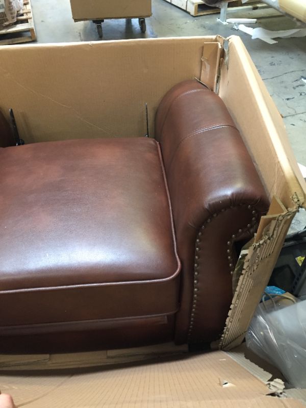 Photo 4 of Brown Leather Cigar Recliner - NH216692
