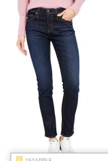 Photo 1 of AG Adriano Goldschmied Women's The Prima Mid Rise Cigarette Leg Jean
