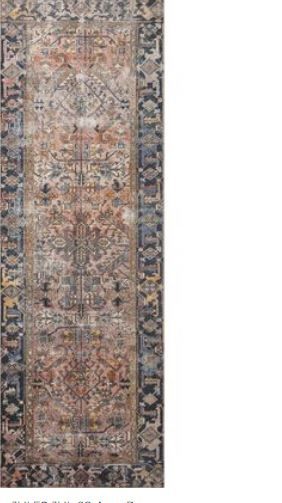 Photo 1 of Chris Loves Julia x Loloi Jules JUL-02 Terracotta / Multi Oriental Area Rug 2'-6" x 7'-6"
