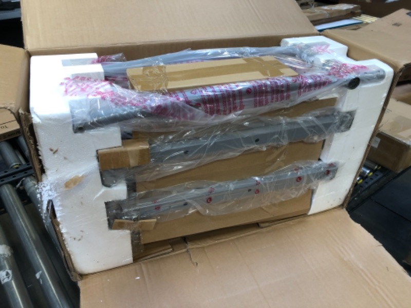 Photo 2 of Sunny Health & Fitness SF-E905 Elliptical Machine Cross Trainer with 8 Level Resistance and Digital Monitor , Gray, White, 28 L x 17 W x 57 H
