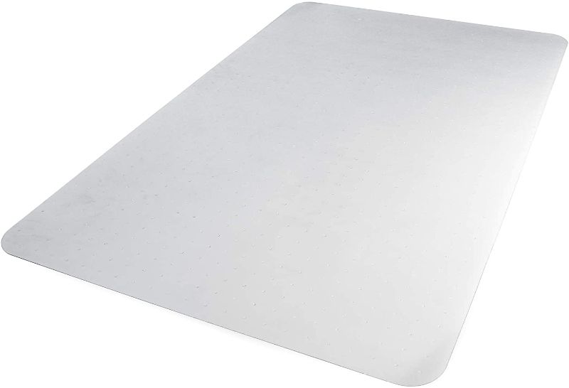 Photo 1 of Amazon Basics Polycarbonate Office Chair Mat for Low to Medium Pile Carpet - 35 x 47-Inch, Clear - 1 

