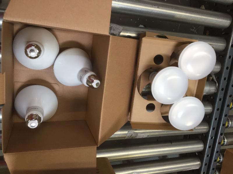 Photo 1 of 2 ----65-Watt Equivalent BR30 Dimmable CEC LED Light Bulb Bright White (6-Pack)
