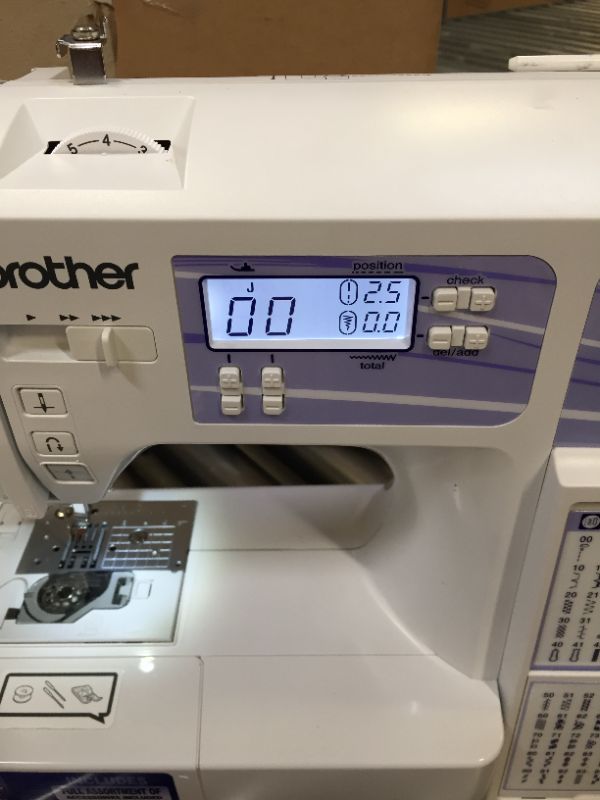 Photo 2 of Brother HC1850 Sewing and Quilting Machine, 185 Built-in Stitches, LCD Display, 8 Included Feet
