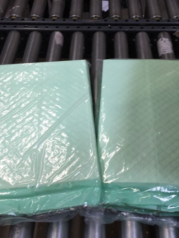 Photo 3 of Medline MSC282030LBC Protection Plus Polymer Underpads, 30"X36", Green (Case of
