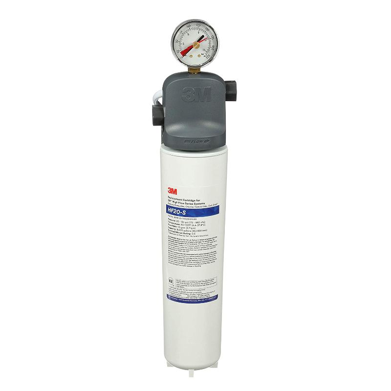 Photo 1 of 3M Water Filtration Products System for Commercial Ice Maker Machines ICE120-S, High Flow Series, Reduces Sediment, Chlorine Taste and Odor, Cysts, Inhibits Scale, 1.5 GPM, 9,000 Gallon Capacity
