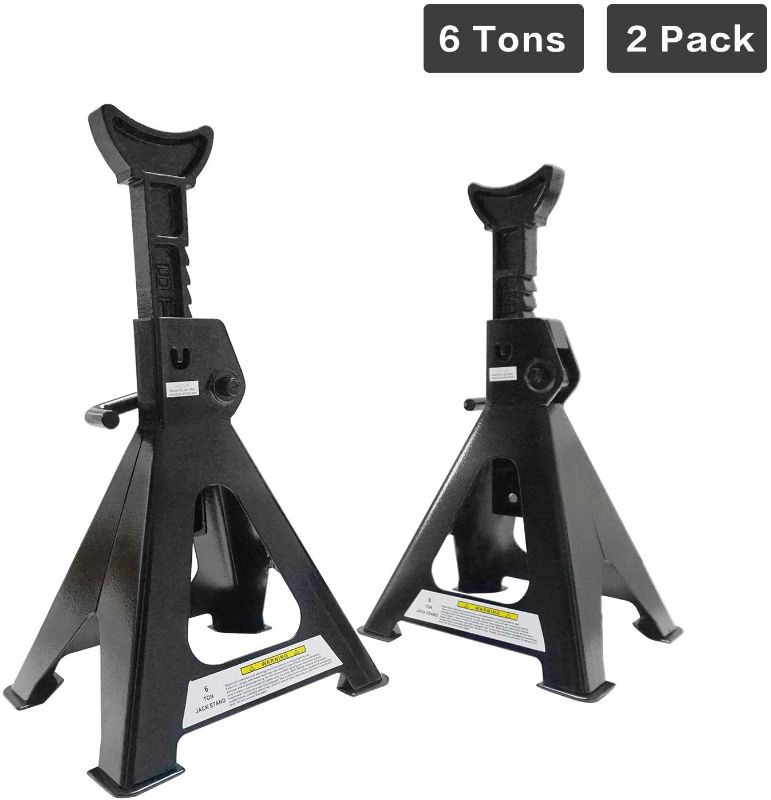 Photo 1 of Apextreme Steel Jack Stands 6 Ton Capacity,1 Pair Self-Locking Design Jack Stands…
