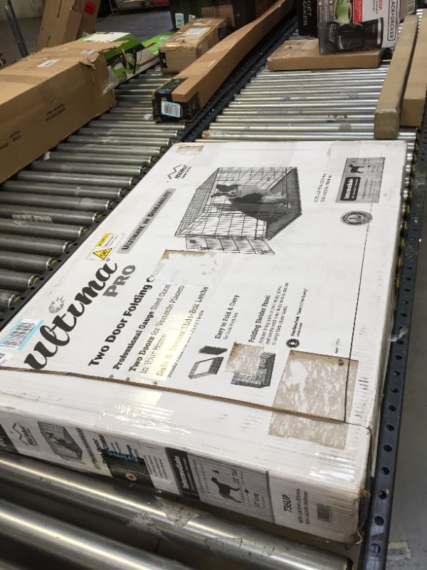 Photo 1 of MidWest Ultima Pro Extra-Strong Double Door Folding Metal Dog Crate, 36"