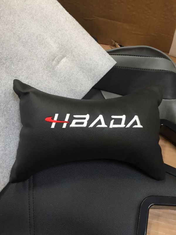 Photo 9 of Hbada Gaming Chair Ergonomic Racing Chair High Back Computer Chair with Height Adjustable Headrest and Lumbar Support E-Sports Swivel Chair with Adjustable Footrest,Grey and Black
