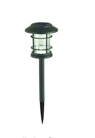 Photo 1 of 2  Solar Gray LED 10 Lumen Path Light (5-Pack)
