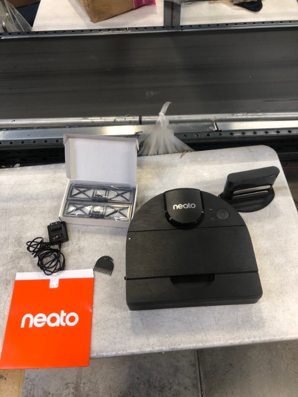 Photo 3 of Neato D9 Intelligent Robot Vacuum Cleaner–LaserSmart Nav, Smart Mapping, Cleaning Zones, WiFi Connected, 200-min runtime, Powerful Suction, Turbo Clean, Edges, Corners & Pet Hair, XXL Dustbin, Alexa
