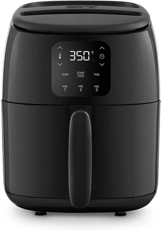 Photo 1 of Dash Tasti-Crisp™ Digital Air Fryer with AirCrisp® Technology, Custom Presets, Temperature Control, and Auto Shut Off Feature, 2.6 Quart - Black
