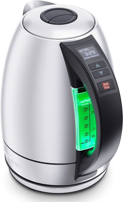 Photo 1 of Chefman Temperature Control Electric Kettle, Rapid-Boil Faster And More Powerfully Than Ever With One-Touch Presets
