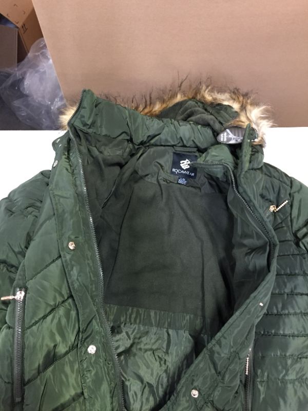 Photo 2 of Olive women's puffer jacket sz L 