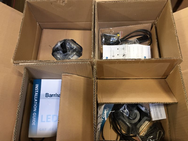 Photo 1 of Barrina UFO LED High Bay Light, 100W 14,000lm 5000k, CRI 85, Commercial Grade Lighting with Hang Chain, UFO LED Shop Lights for Garage, Workshop, Warehouse, Plug and Play, 4-Pack
