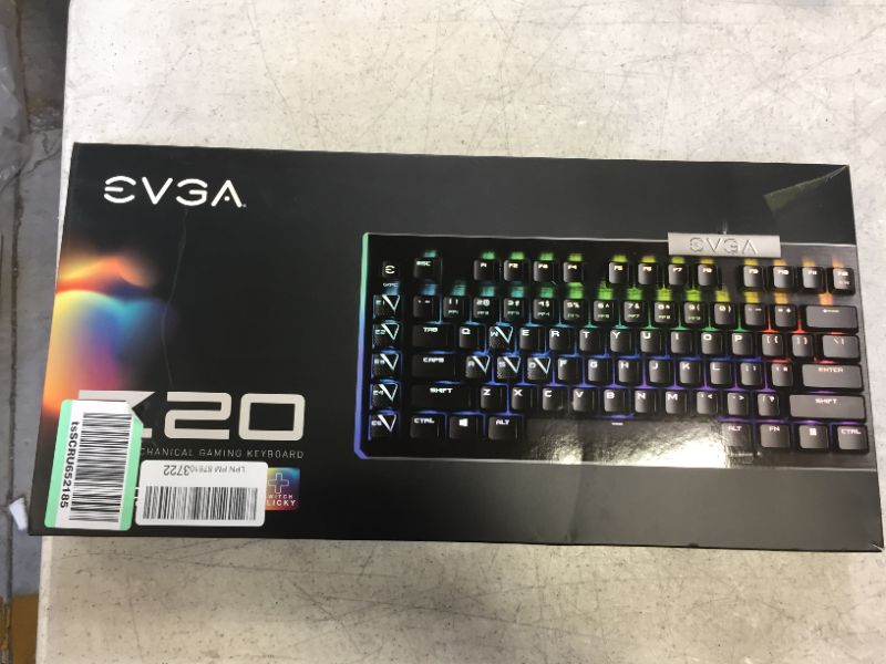 Photo 9 of EVGA Z20 RGB Optical Mechanical Gaming Keyboard, Optical Mechanical Switches (Clicky), 812-W1-20US-KR
