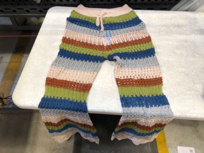 Photo 2 of America Stripe Crochet Cover Up Pants
