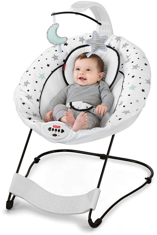 Photo 1 of Fisher-Price See and Soothe Deluxe Bouncer - Starry Wonders, Soothing Baby Seat
