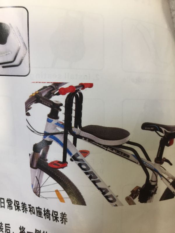 Photo 1 of bike seat for infant/toddler
