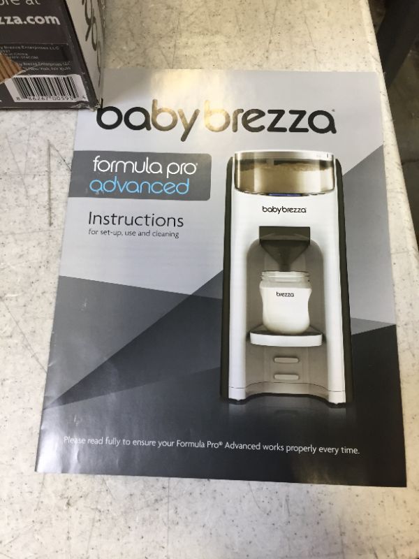 Photo 4 of Baby Brezza Formula Pro Advanced Formula Dispenser Machine - Automatically Mix a Warm Formula Bottle Instantly - Easily Make Bottle with Automatic Powder Blending