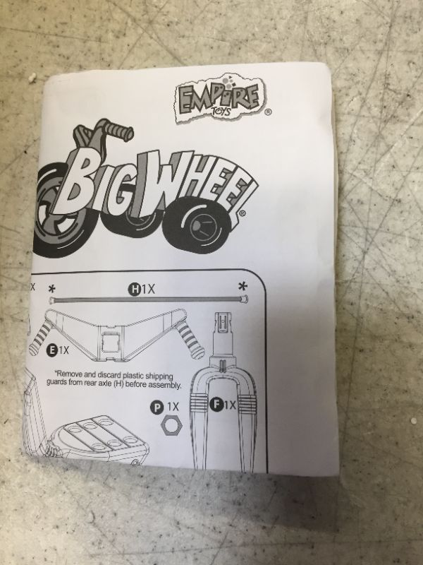 Photo 1 of The Original Big Wheel,Blue-Yellow-Red, Giant 16' Wheel Ride On Tricycle,3 Position Seat - Trike, Kid Powered Pedal Bike,50th Year, Sit Down Riding Around Outdoor Toy, Ages 3-8 (19053)
