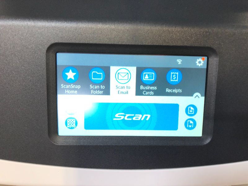 Photo 5 of Fujitsu ScanSnap iX1600 Deluxe Versatile Cloud Enabled Document Scanner with Adobe Acrobat Pro DC for Mac or PC, White
