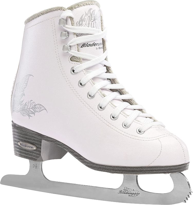 Photo 1 of Rollerblade Bladerunner Ice Aurora Women's Adult Figure Skates, White and Silver, Ice Skates
Size: 7