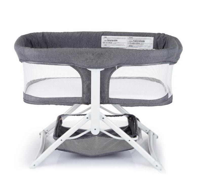 Photo 1 of Pamo Babe 2in1 Bassinet Quick Foldable Travel Crib Portable Rocking Bassinet (Gray)
