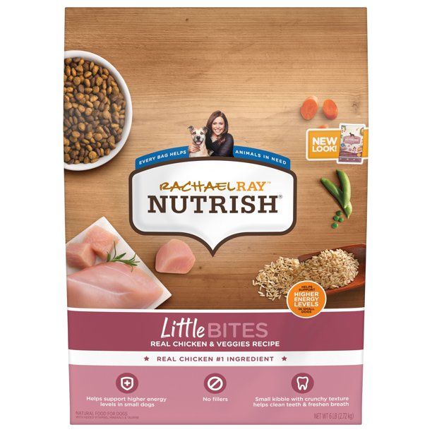 Photo 1 of 3 bags of Rachael Ray Nutrish Little Bites Real Chicken & Veggies Recipe Natural Food for Dogs, 6 lb--
EXP DATE FEB 6 2022 
