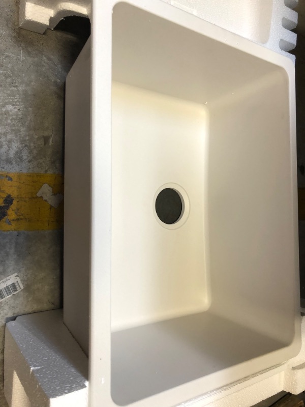 Photo 1 of Elkay Quartz Classic ELGU2522WH0 Single Bowl Undermount Sink, White
