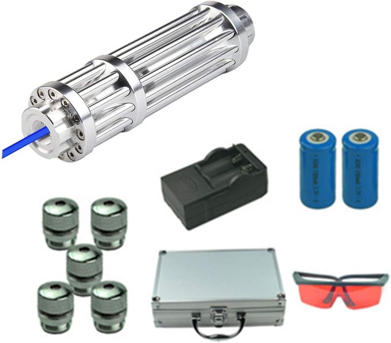 Photo 1 of Outdoor Handheld Blue Flashlight Sports Suit
