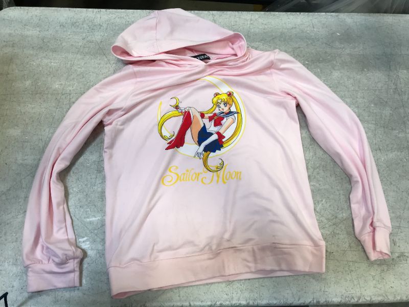 Photo 1 of medium sized pink crop top hoodie