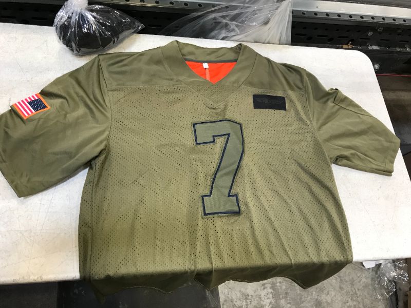 Photo 2 of Men's Dallas Cowboys #7 Trevon Diggs Jersey 2021 Olive Salute To Service size large