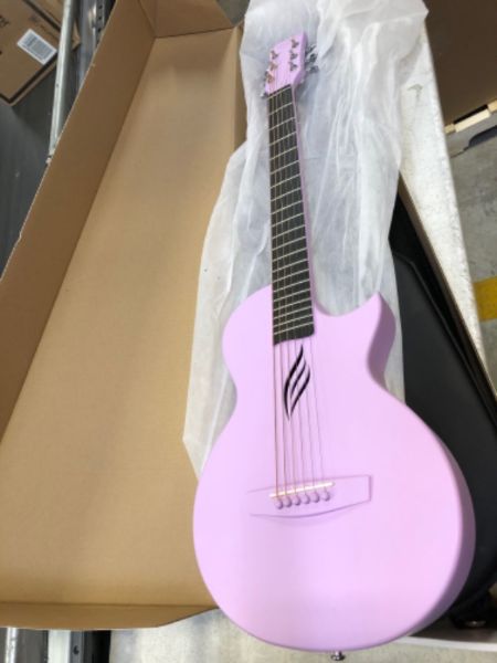 Photo 3 of Enya Tenor Ukulele 26 Inch Carbon Fiber Cutaway Travel Ukelele for Adult with Beginner Bundle Kit Including Online Video Lessons, Case, Strap, Capo and Strings?Nova U Pro Purple?
