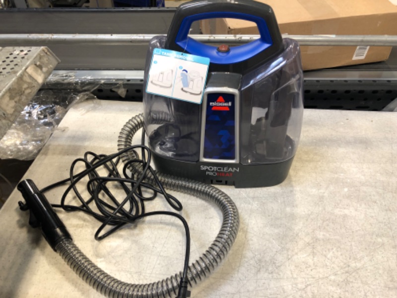 Photo 3 of Bissell SpotClean ProHeat Portable Spot and Stain Carpet Cleaner, 2694, Blue
