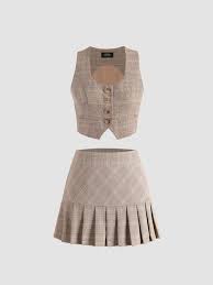 Photo 1 of Cider retro vest and skirt set size M