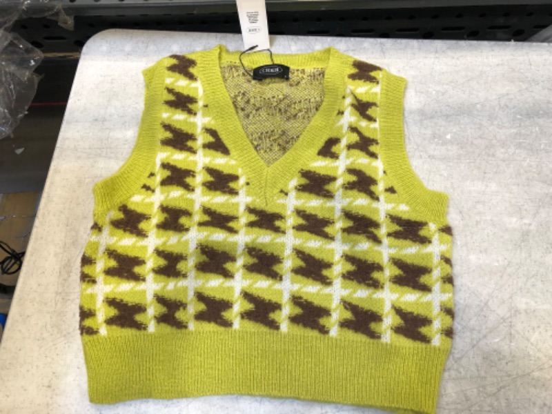 Photo 2 of Cider retro check vest size S