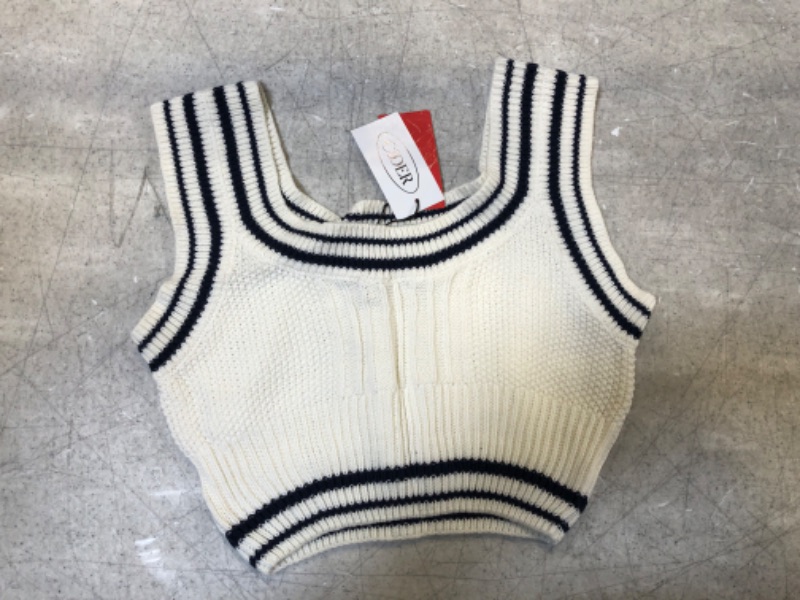 Photo 2 of Cider stripe knitted tank top size M