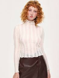 Photo 1 of Cider ivory see through turtleneck size 