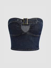 Photo 1 of Cider cowgirl denim tube top size S