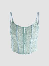 Photo 1 of Cider women's lace overlaid corset top size S