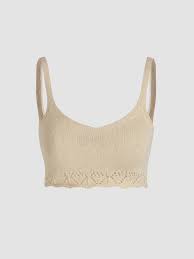 Photo 1 of Cider beige knitted crop top size XL