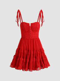 Photo 1 of Cider women's ruffled red dress size S 