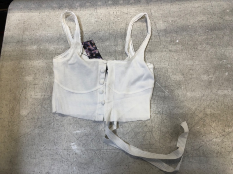 Photo 2 of Cider women's white cami top size S 